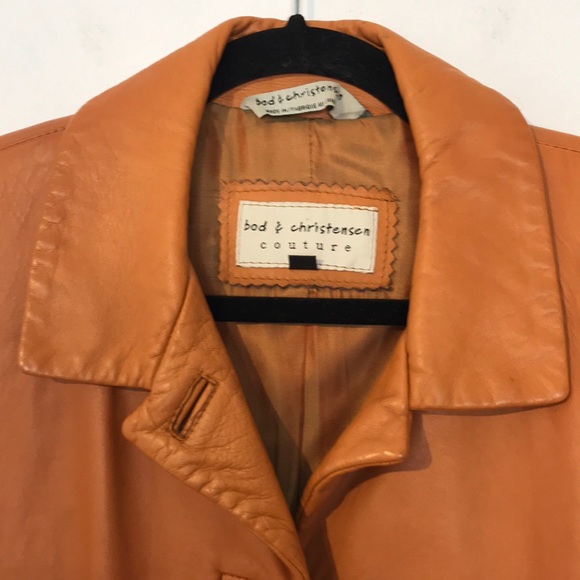 Vintage Bob & Christensen cognac leather blazer - Picture 3 of 14